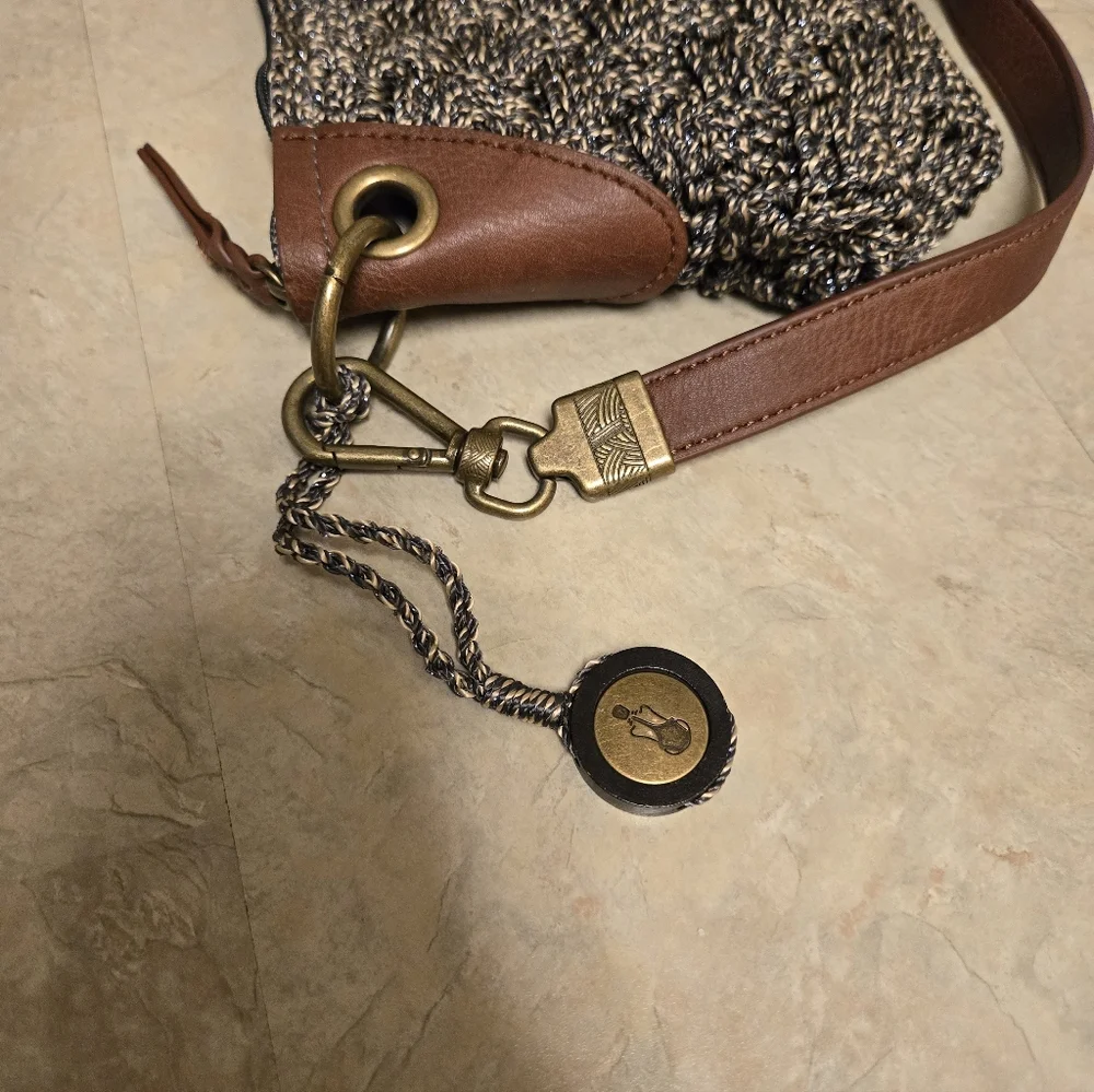 Saks Stylish Tweed Shoulder Bag - Picture 7 of 10